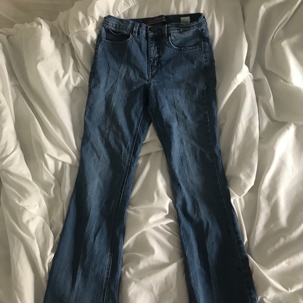 gloria vanderbilt boyfriend/mom/straight leg jeans
